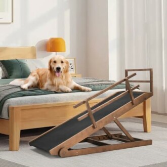 DoCred Wooden Folding Pet Ramp Review: Adjustable & Anti-Slip Design